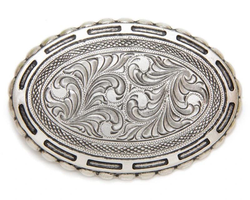 Hebilla Cowboy Unisex Con Filigranas Vaqueras Y Borde En Forma De Herradura 2 Hebilla Cowboy Unisex Con Filigranas Vaqueras Y Borde En Forma De Herradura - Imagen 2