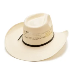 Sombrero Blanco Paja Dura Estilo Cowboy Copa Puntiaguda Con Aberturas 9 Sombrero Blanco Paja Dura Estilo Cowboy Copa Puntiaguda Con Aberturas -Moda Complementos Tienda Phi 2 3