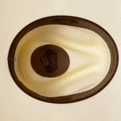 Sombrero Blanco Paja Dura Estilo Cowboy Copa Puntiaguda Con Aberturas 8 Sombrero Blanco Paja Dura Estilo Cowboy Copa Puntiaguda Con Aberturas -Moda Complementos Tienda Phi 2 5