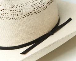 Sombrero Blanco Western Copa Calada Paja Endurecida Blanca 7 Sombrero Blanco Western Copa Calada Paja Endurecida Blanca -Moda Complementos Tienda Pho 01 E 4