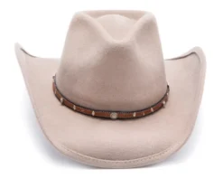 Sombrero Monta Western Color Arena Fieltro Rígido Y Ala Estrecha 8 Sombrero Monta Western Color Arena Fieltro Rígido Y Ala Estrecha -Moda Complementos Tienda Pinehurst 2