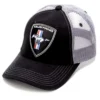 Gorra Oficial Mustang Estilo Trucker Negra Con Escudo Frontal Bordado
