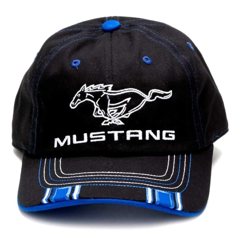 Gorra Beisbol Negra Con Licencia Y Logo Mustang Decorada Con Detalles Azules 2 Gorra Beisbol Negra Con Licencia Y Logo Mustang Decorada Con Detalles Azules - Imagen 2