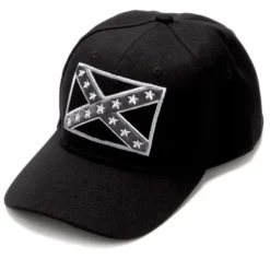 Gorra Negra Bandera Sudista Bordada Estilo Beisbolera Con Talla Ajustable 5 Gorra Negra Bandera Sudista Bordada Estilo Beisbolera Con Talla Ajustable -Moda Complementos Tienda SREBTB 1