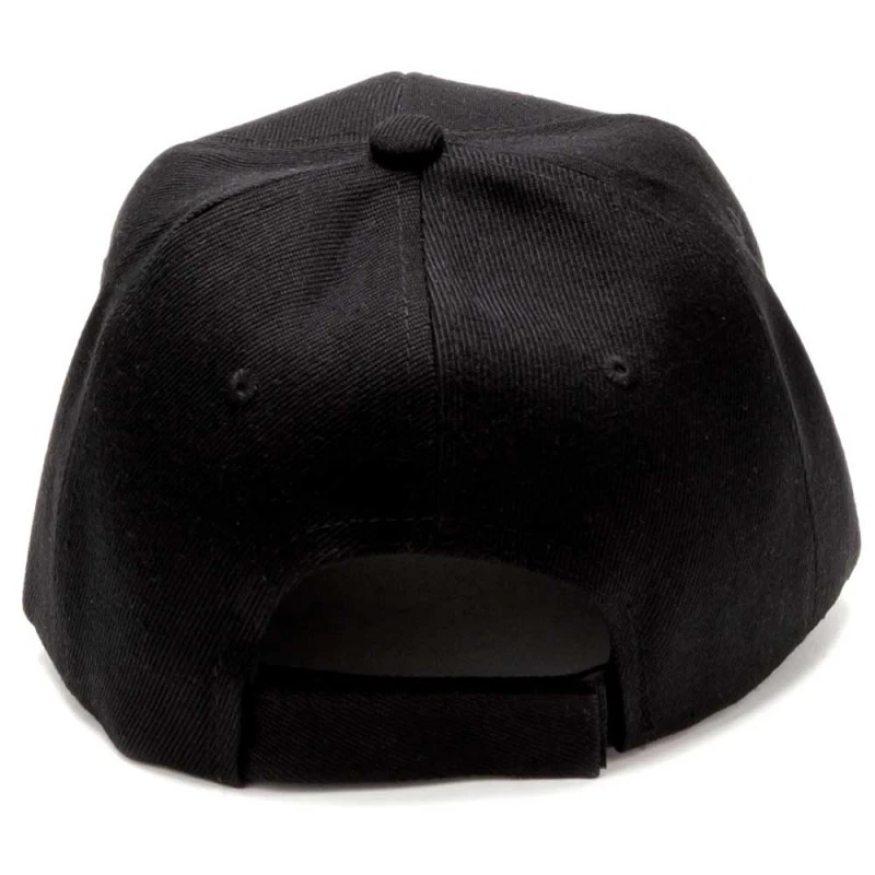 Gorra Negra Bandera Sudista Bordada Estilo Beisbolera Con Talla Ajustable