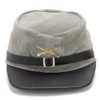 Réplica Gorra Ejército Confederado Hecha En Ante Gris