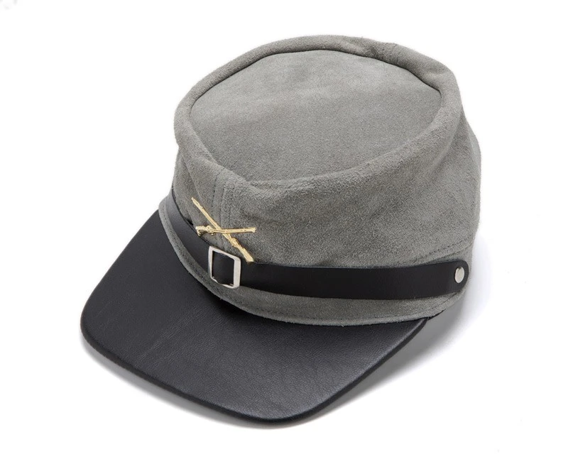 Réplica Gorra Ejército Confederado Hecha En Ante Gris 2 Réplica Gorra Ejército Confederado Hecha En Ante Gris - Imagen 2