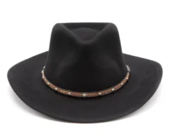 Sombrero Cowboy Negro Deformable Para Hombre Y Mujer Copa Puntiaguda 7 Sombrero Cowboy Negro Deformable Para Hombre Y Mujer Copa Puntiaguda -Moda Complementos Tienda Shiprock 3