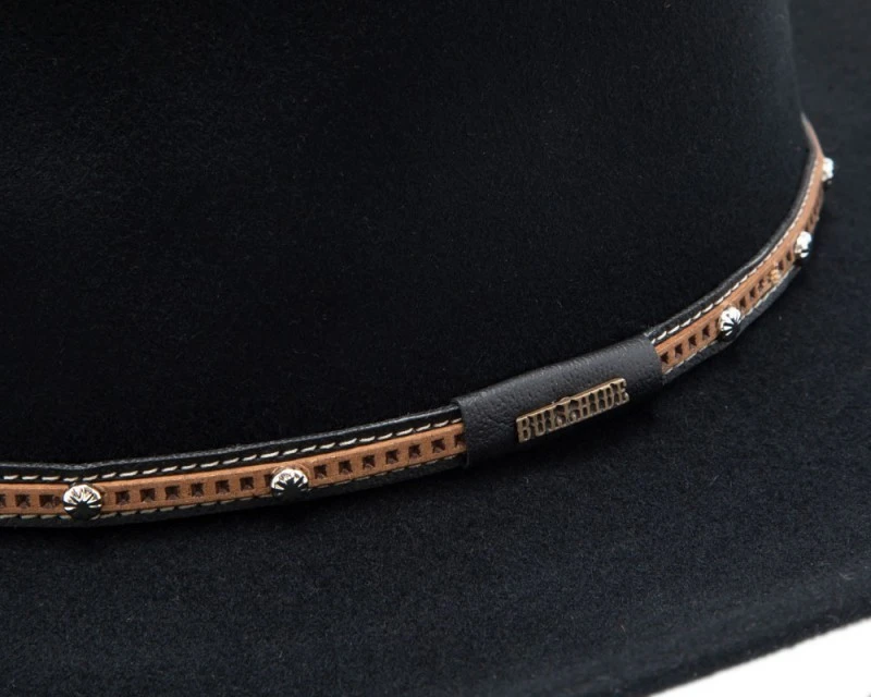 Sombrero Cowboy Negro Deformable Para Hombre Y Mujer Copa Puntiaguda 2 Sombrero Cowboy Negro Deformable Para Hombre Y Mujer Copa Puntiaguda - Imagen 2