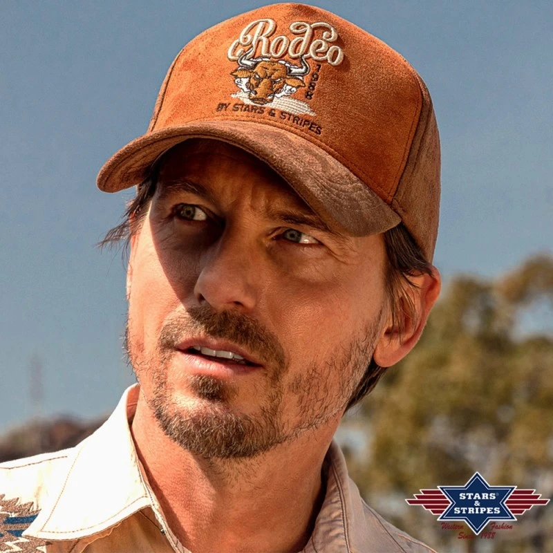 Gorra Western Americana Marrón Stars & Stripes Con Toro Rodeo Bordado 1 Gorra Western Americana Marrón Stars & Stripes Con Toro Rodeo Bordado