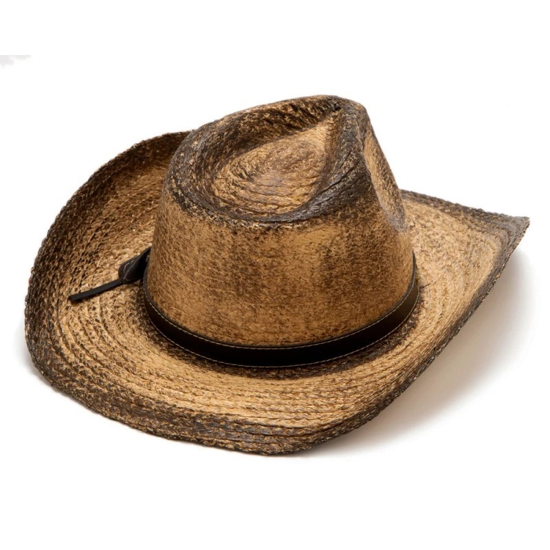 Sombrero Country Unisex Conner Hats Paja Tostada Marrón Vintage 1 Sombrero Country Unisex Conner Hats Paja Tostada Marrón Vintage