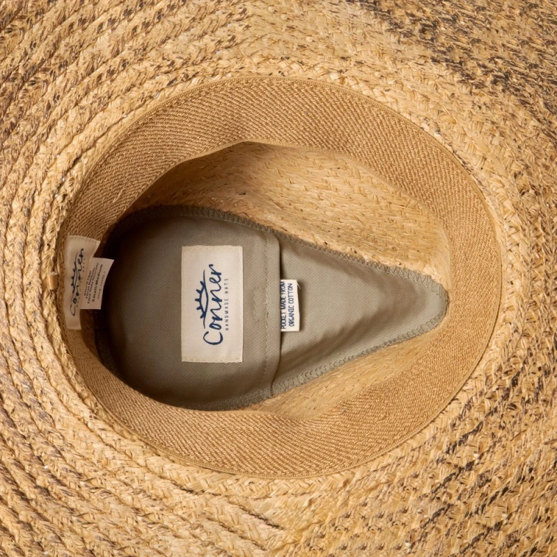 Sombrero Country Unisex Conner Hats Paja Tostada Marrón Vintage 3 Sombrero Country Unisex Conner Hats Paja Tostada Marrón Vintage - Imagen 3